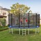 Outdoor Trampoline Bounce Combo with Safety Closure Net Ladder